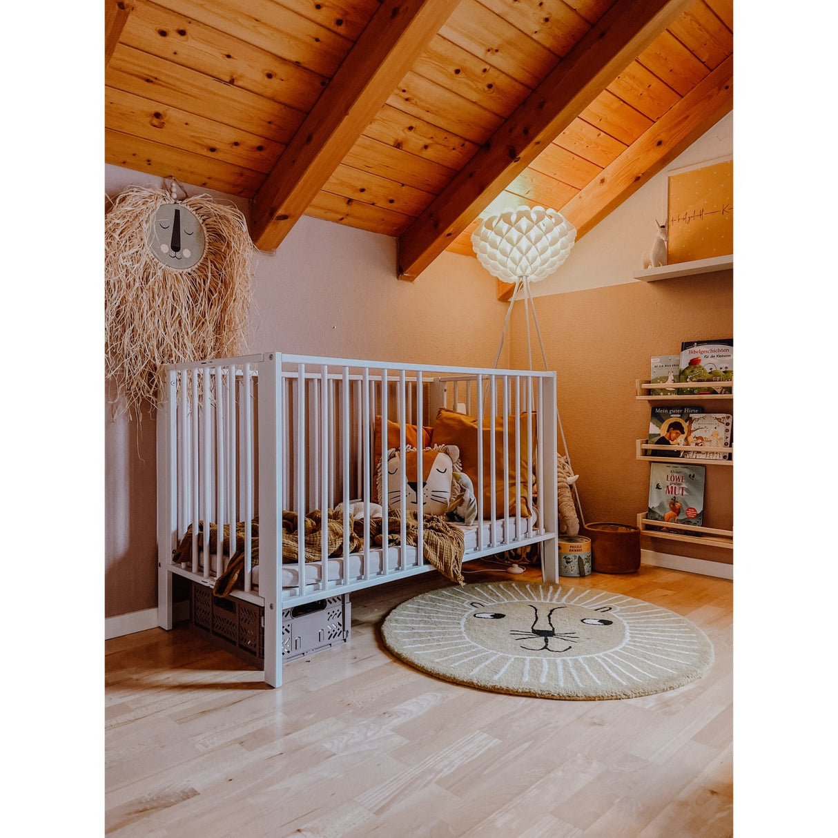 tiSsi® White Laquer Jori Sammenklappelig Bed Massiv Beech