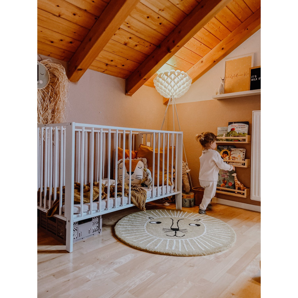 tiSsi® White Laquer Jori Sammenklappelig Bed Massiv Beech