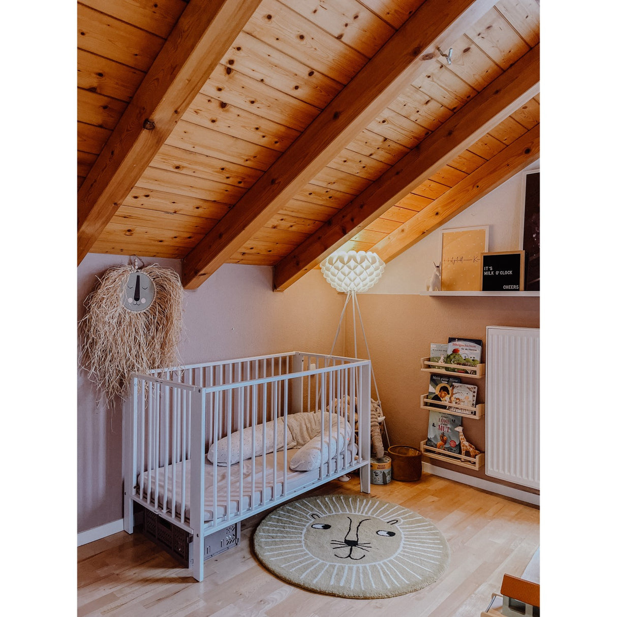 tiSsi® White Laquer Jori Sammenklappelig Bed Massiv Beech