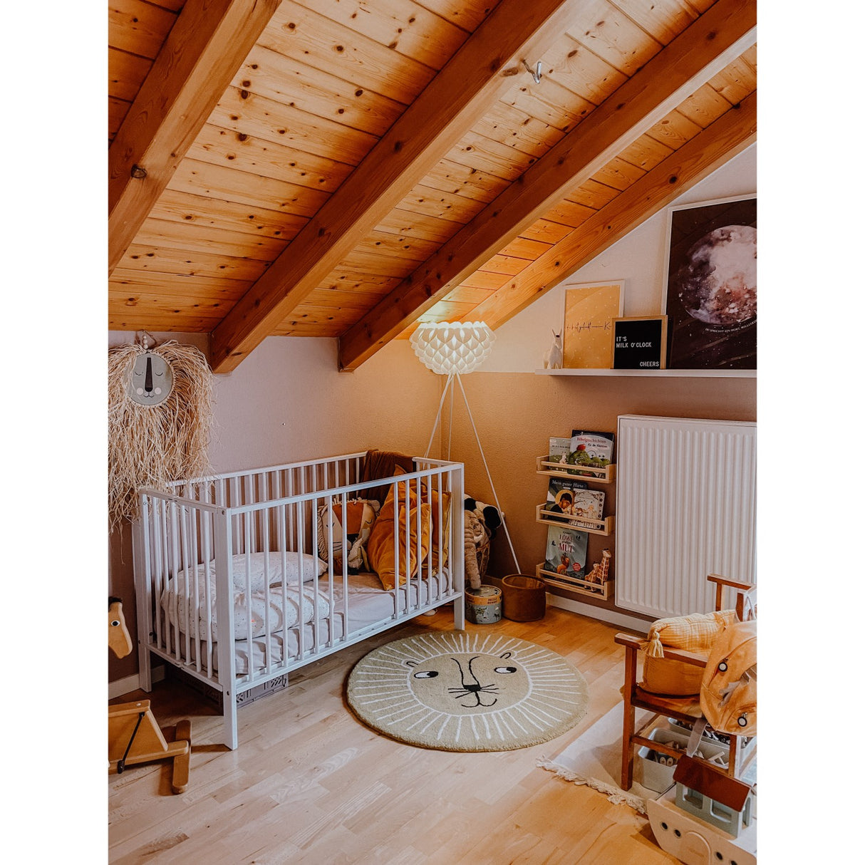 tiSsi® White Laquer Jori Sammenklappelig Bed Massiv Beech