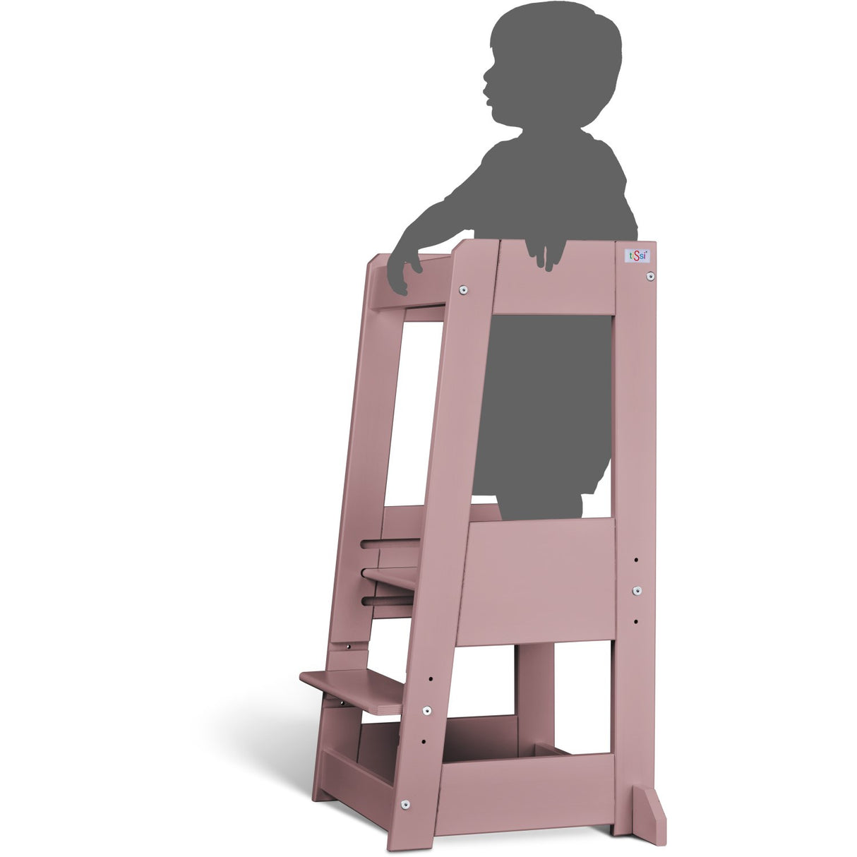 tiSsi® Oriental Rosa Laquer Felix Learning Tower Solid Beech