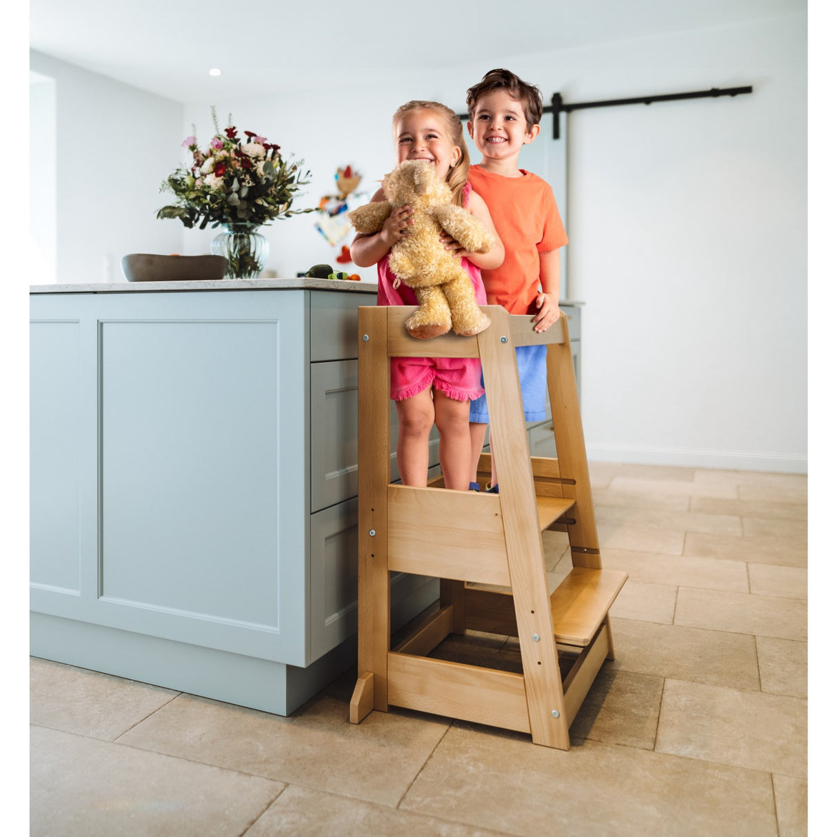 tiSsi® Nature Felix Tvillinge Learning Tower Massiv Beech