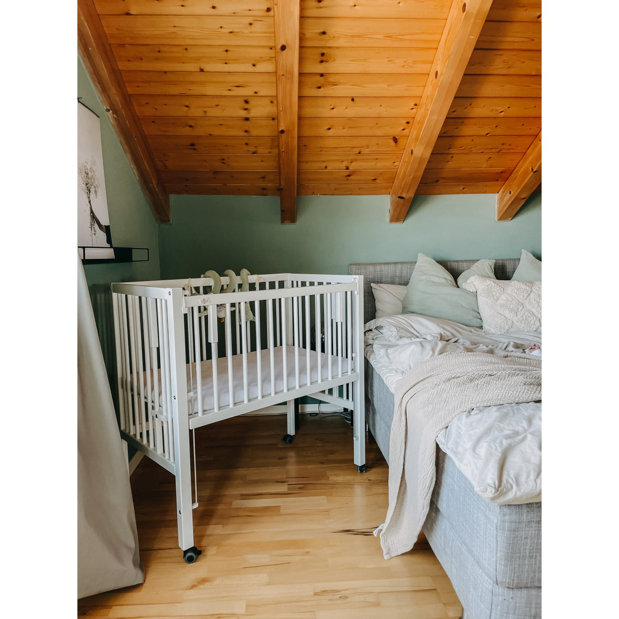 tiSsi® White Laquer Maxi Barneseng Massiv Beech