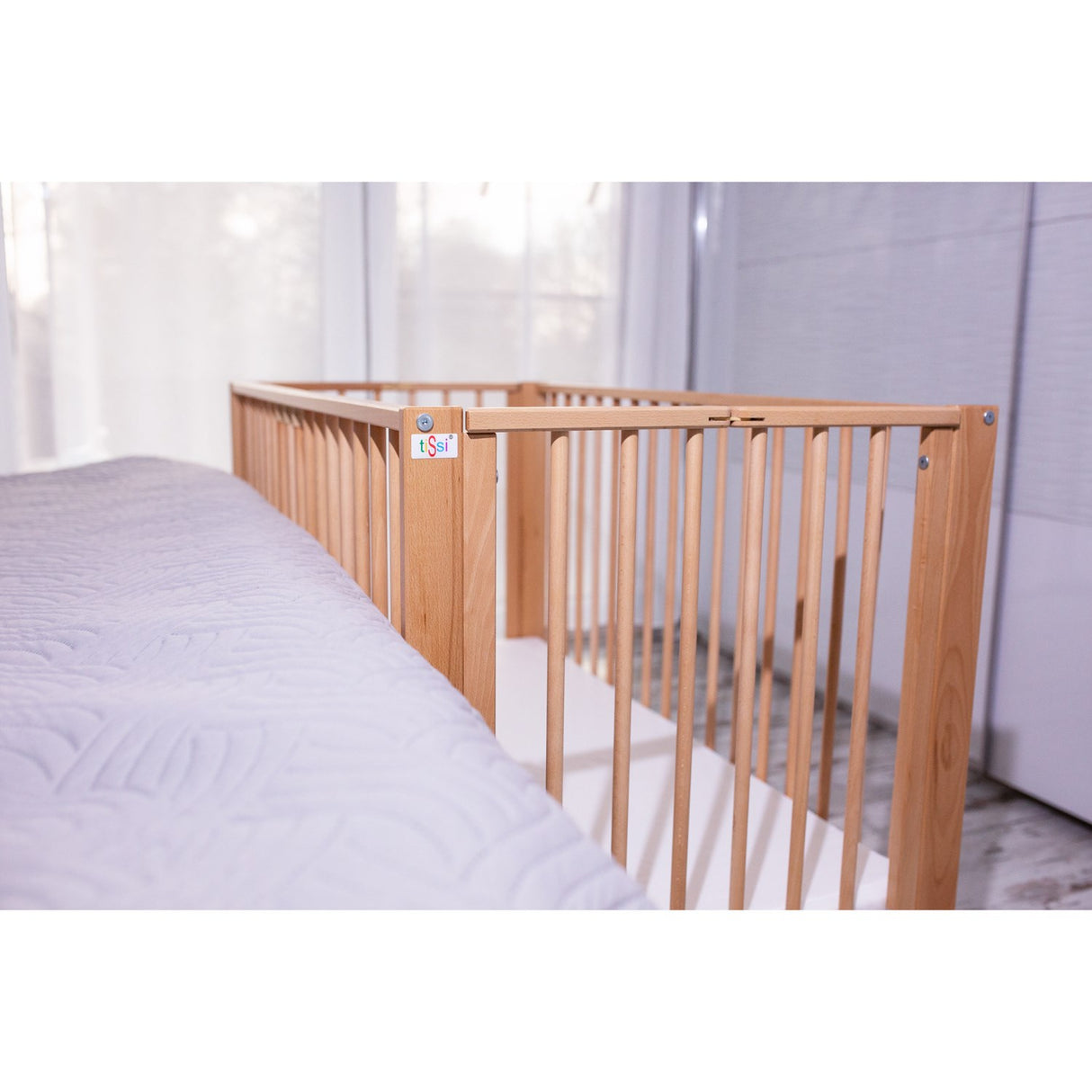 tiSsi® Nature Jori Sammenklappelig Bed Massiv Beech