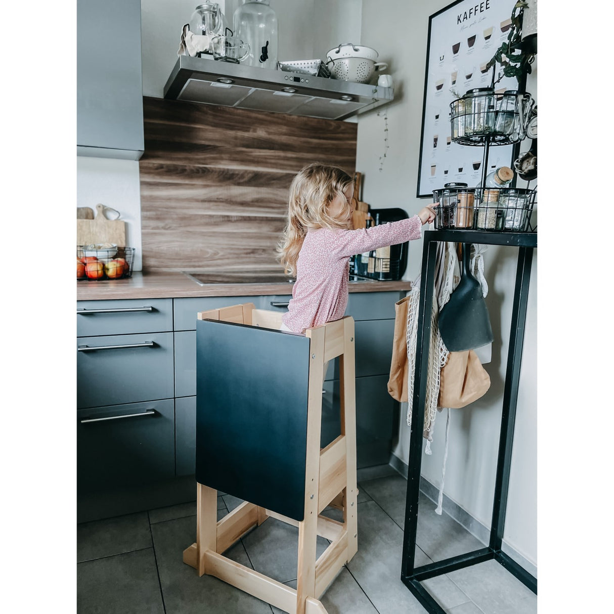 tiSsi® Black Felix Sort Tavle Til Learning Tower Felix