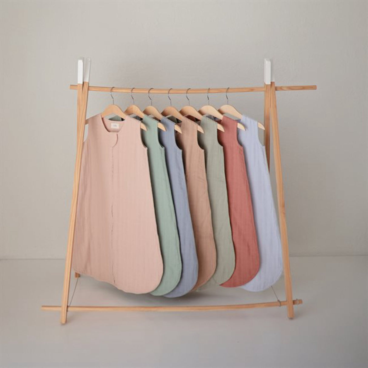 Mushie Roman Green Muslin Sleep Bag