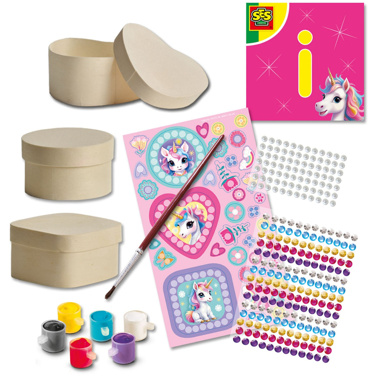 SES Creative Diamond Mosaic Unicorn Jewelry Box