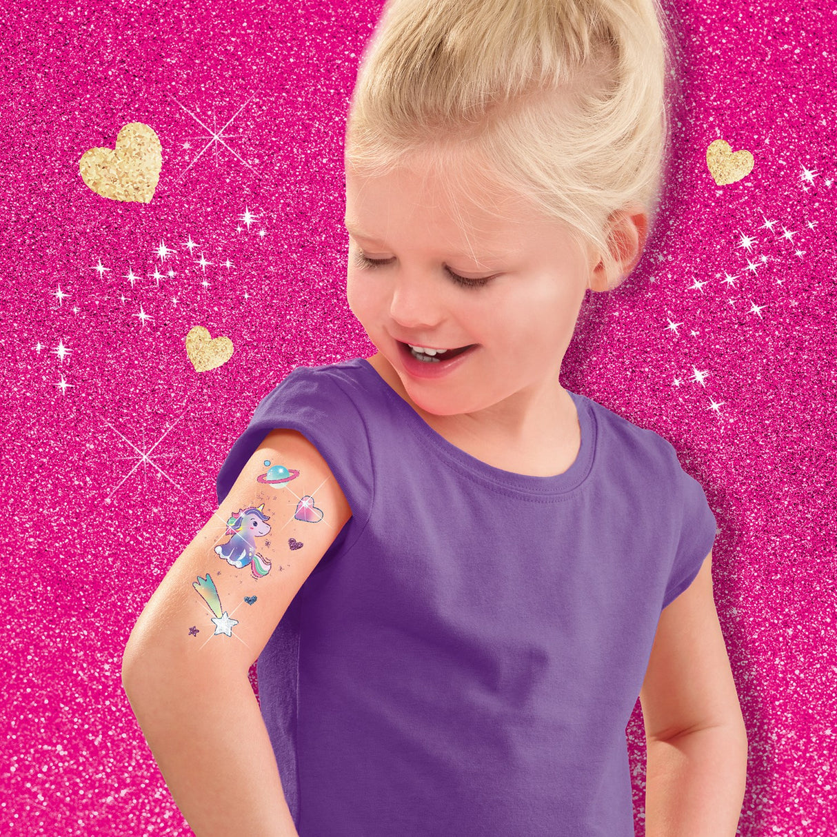 SES Creative Tattoos And Glitter Unicorn