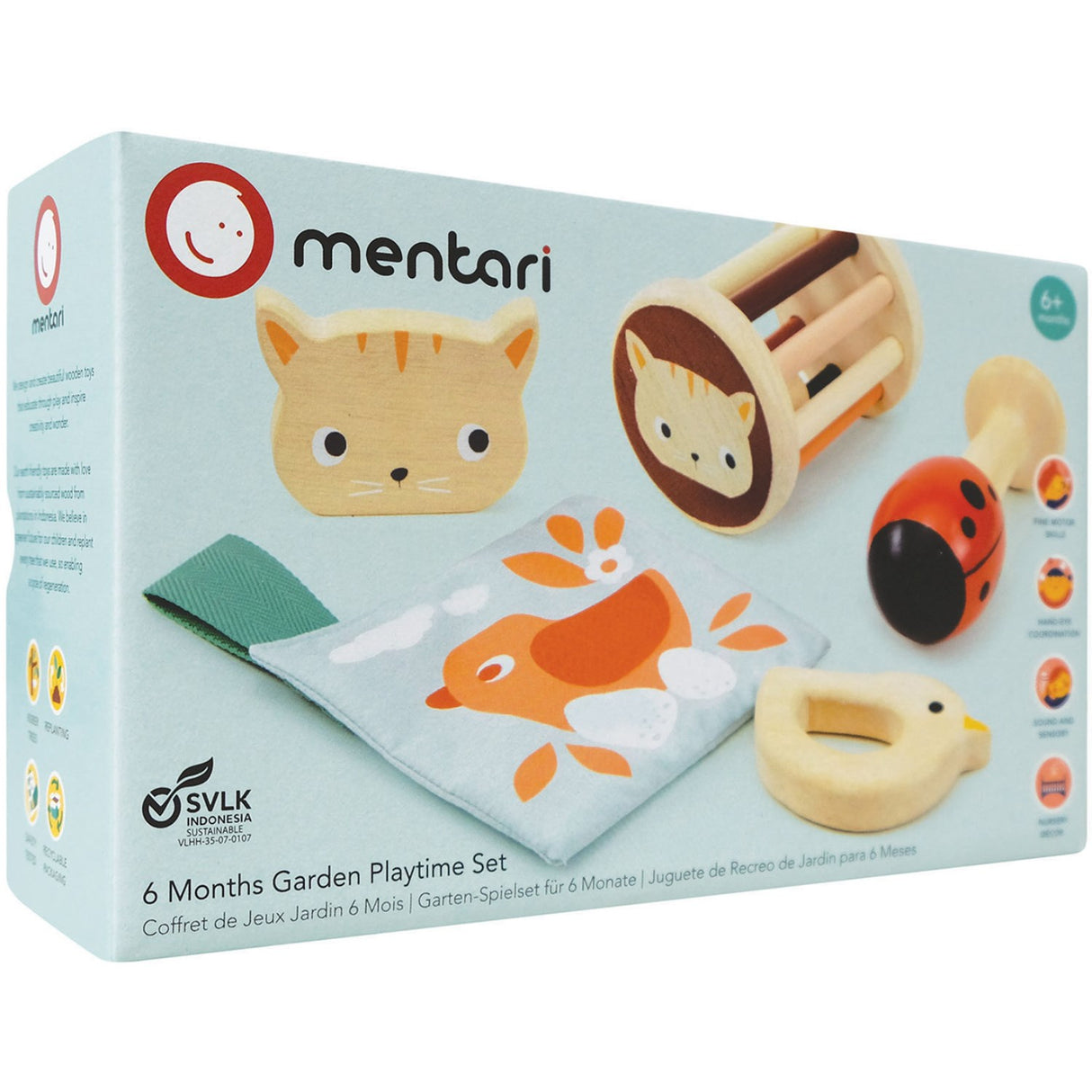 Mentari Rattle Set Garden Theme
