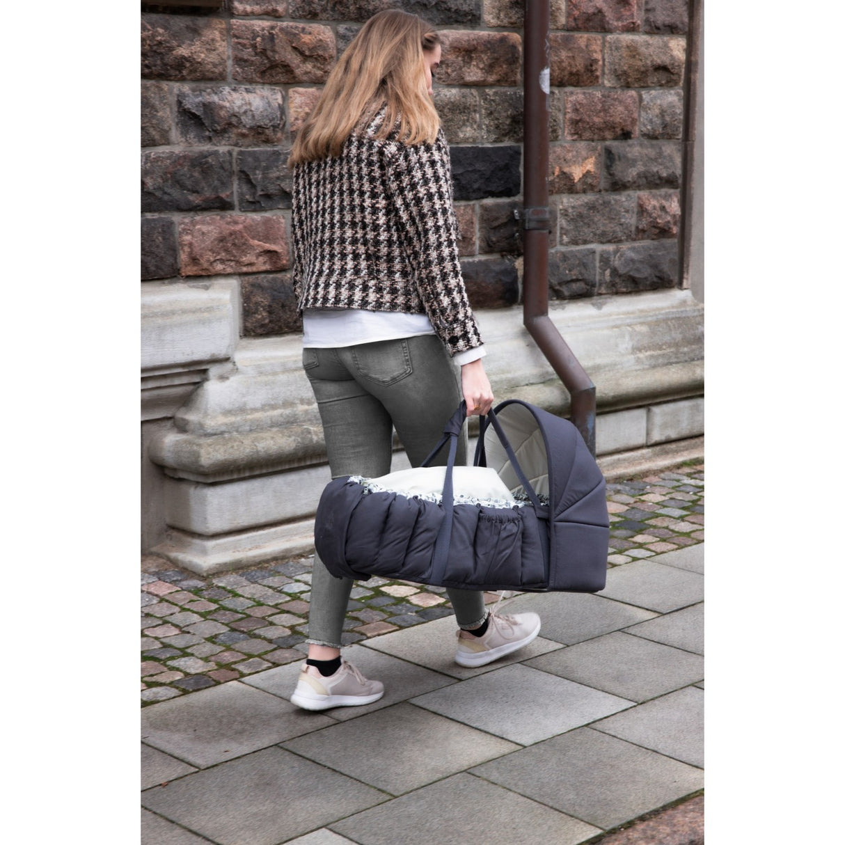 Sebra Blue Olive Hood For 3-In-1 Baby Nest