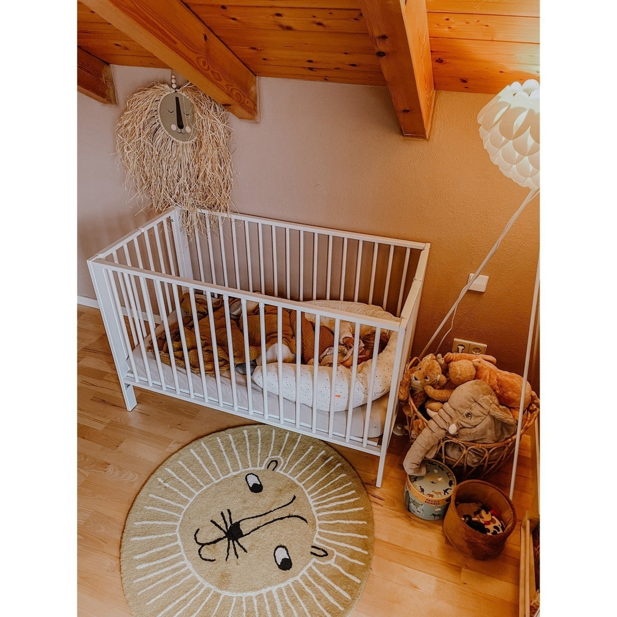 tiSsi® White Laquer Jori Sammenklappelig Bed Massiv Beech
