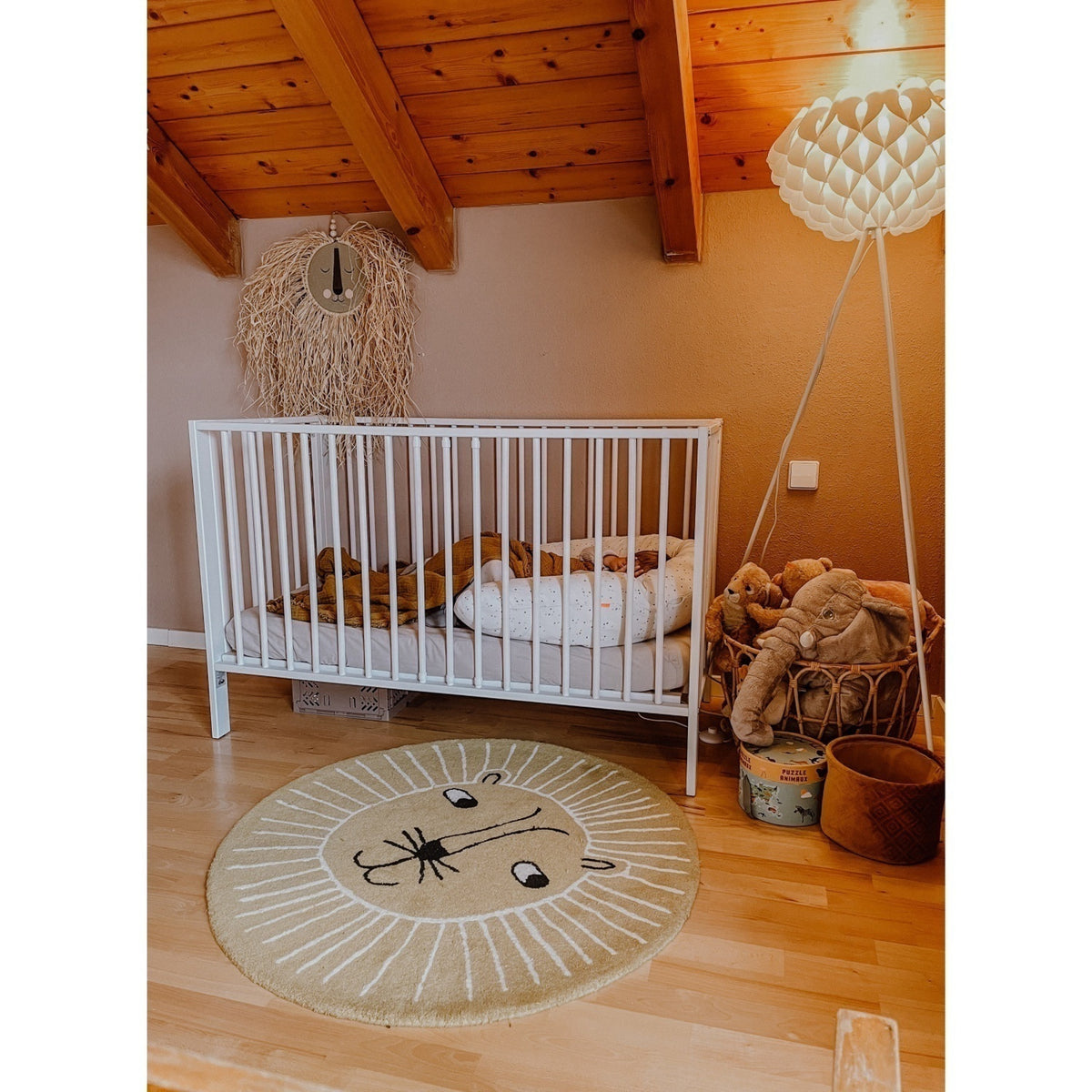 tiSsi® White Laquer Jori Sammenklappelig Bed Massiv Beech
