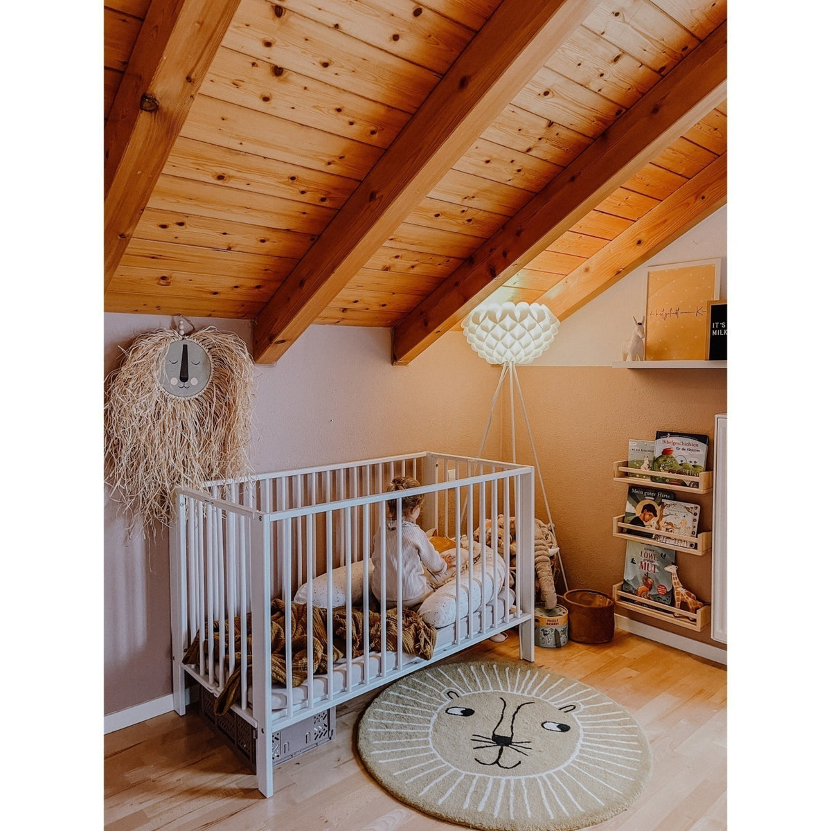 tiSsi® White Laquer Jori Sammenklappelig Bed Massiv Beech