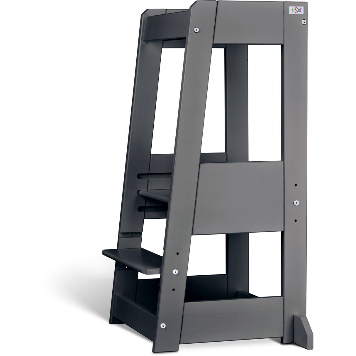tiSsi® Grey Laquer Felix Learning Tower Massiv Beech