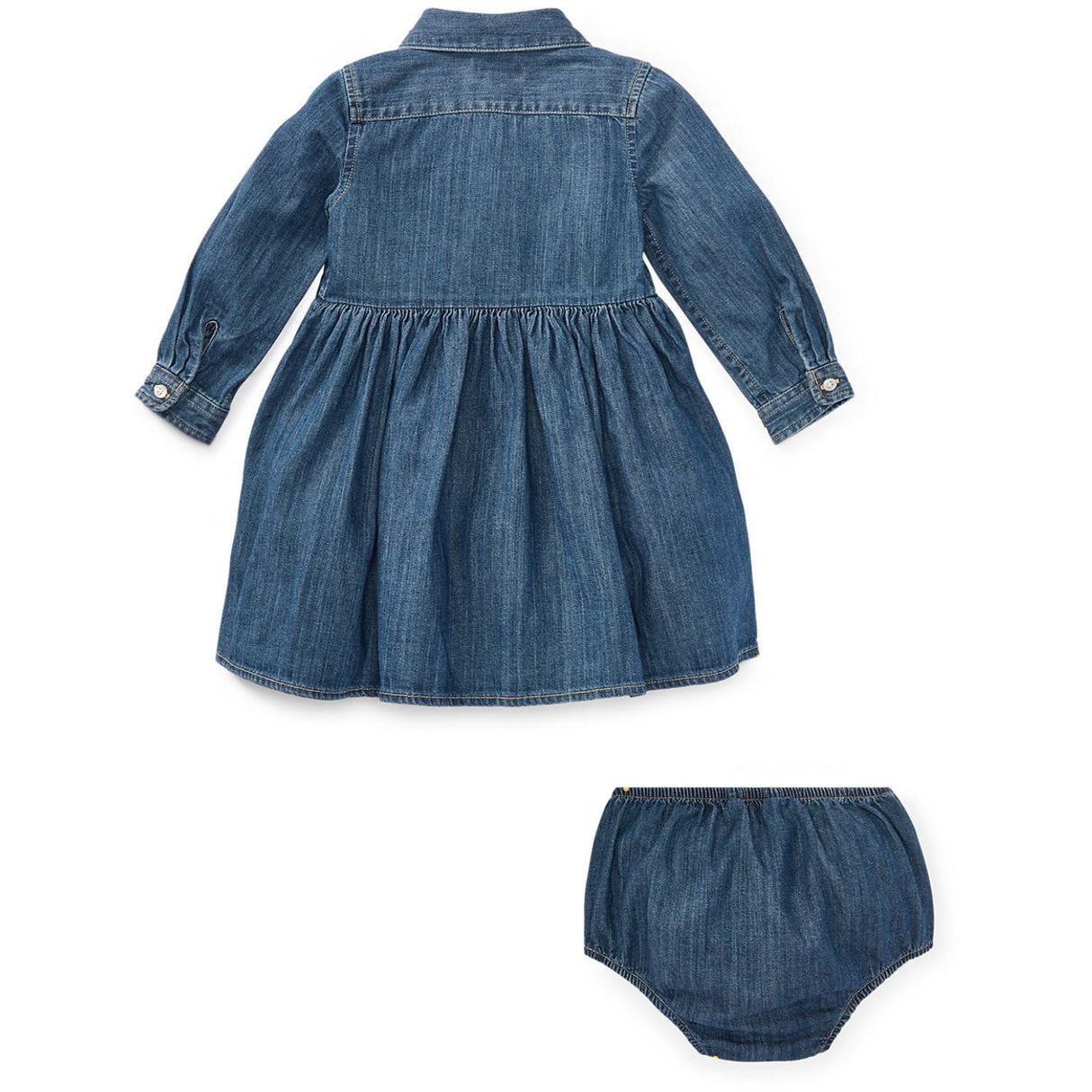 Ralph Lauren Baby Indigo Baby Girl Day Dress