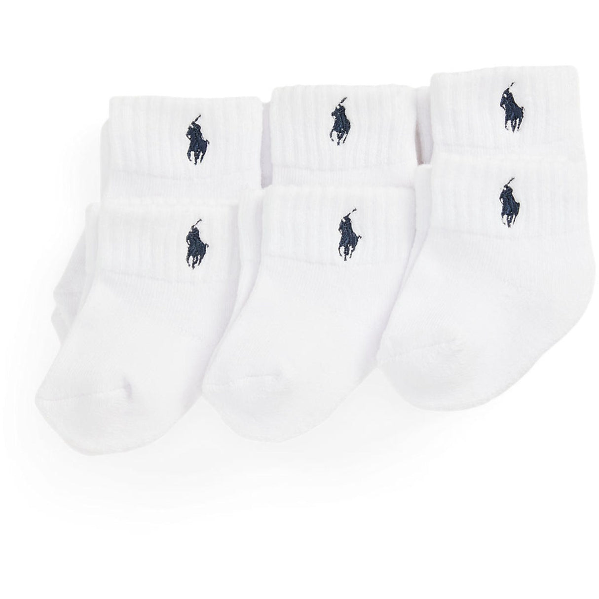 Ralph Lauren Baby Navy/White Baby Boy Ankle Socks