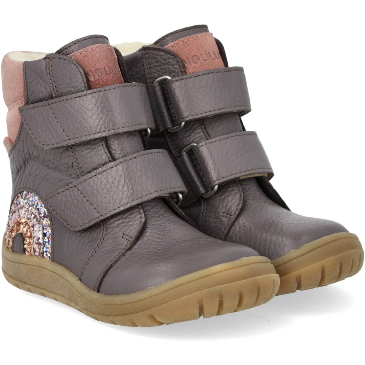 Angulus Lavender/Faded Rose TEX Boot with Sparkling Glitter Rainbow