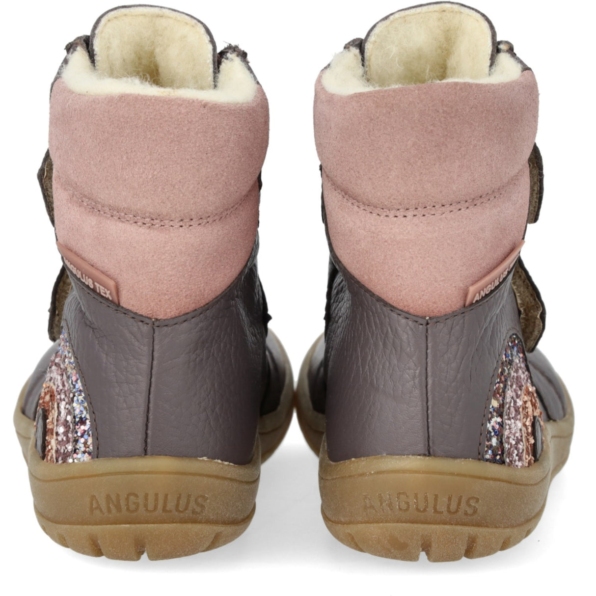 Angulus Lavender/Faded Rose TEX Boot with Sparkling Glitter Rainbow