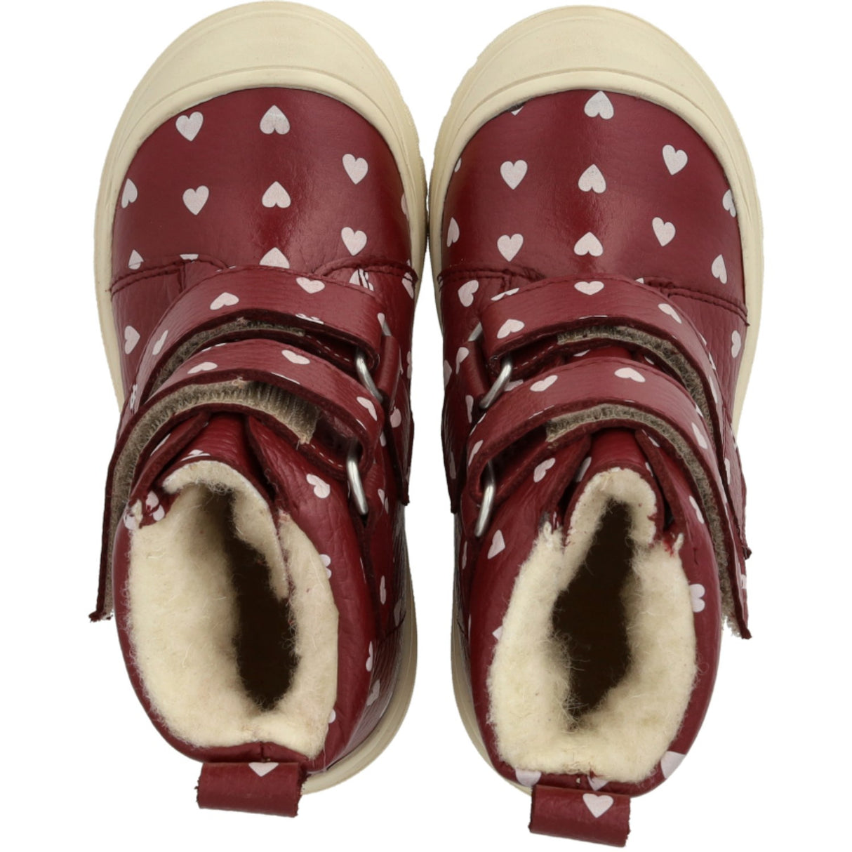 Angulus Berry W. Rose Hearts Heart Print TEX Boot with Wool Lining