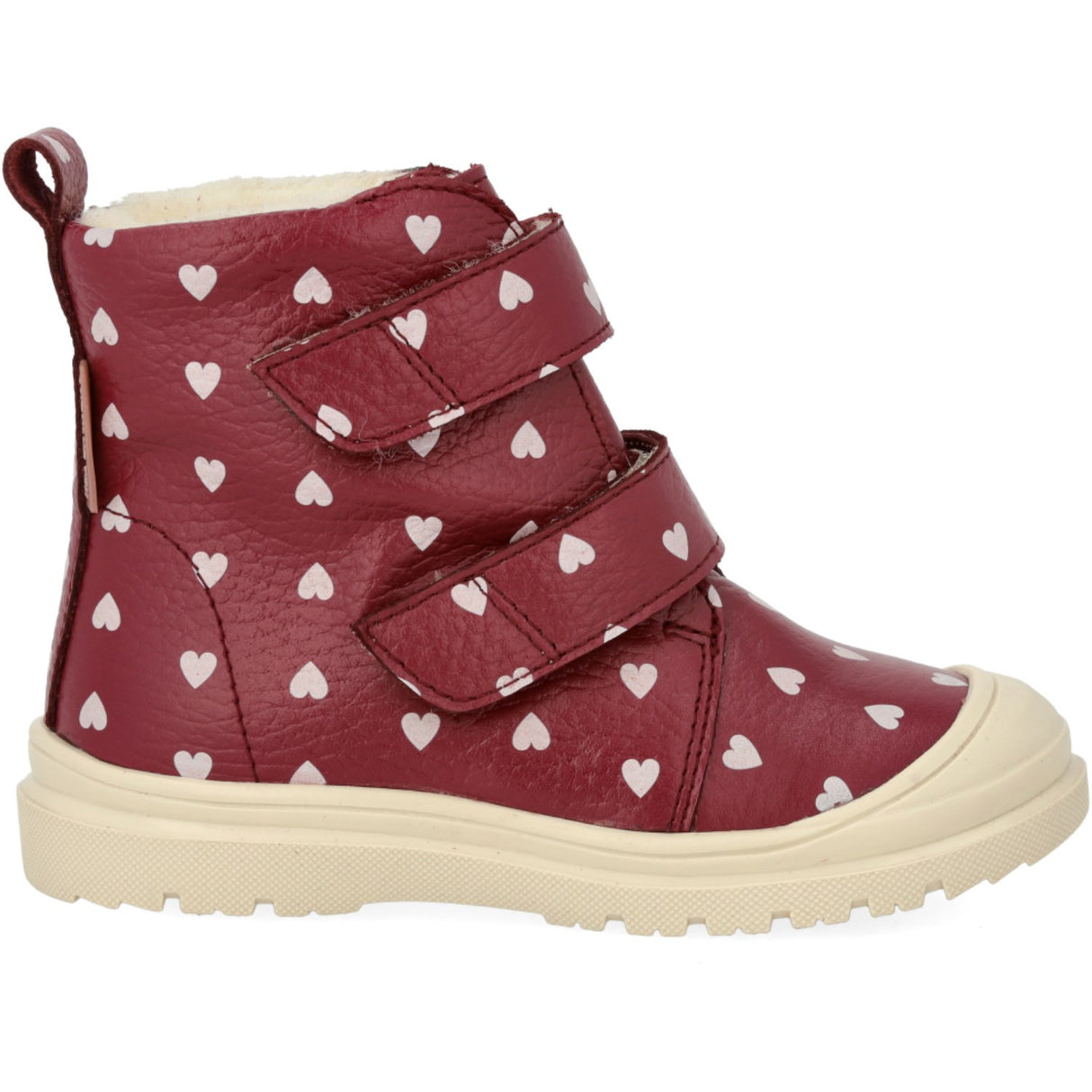 Angulus Berry W. Rose Hearts Heart Print TEX Boot with Wool Lining