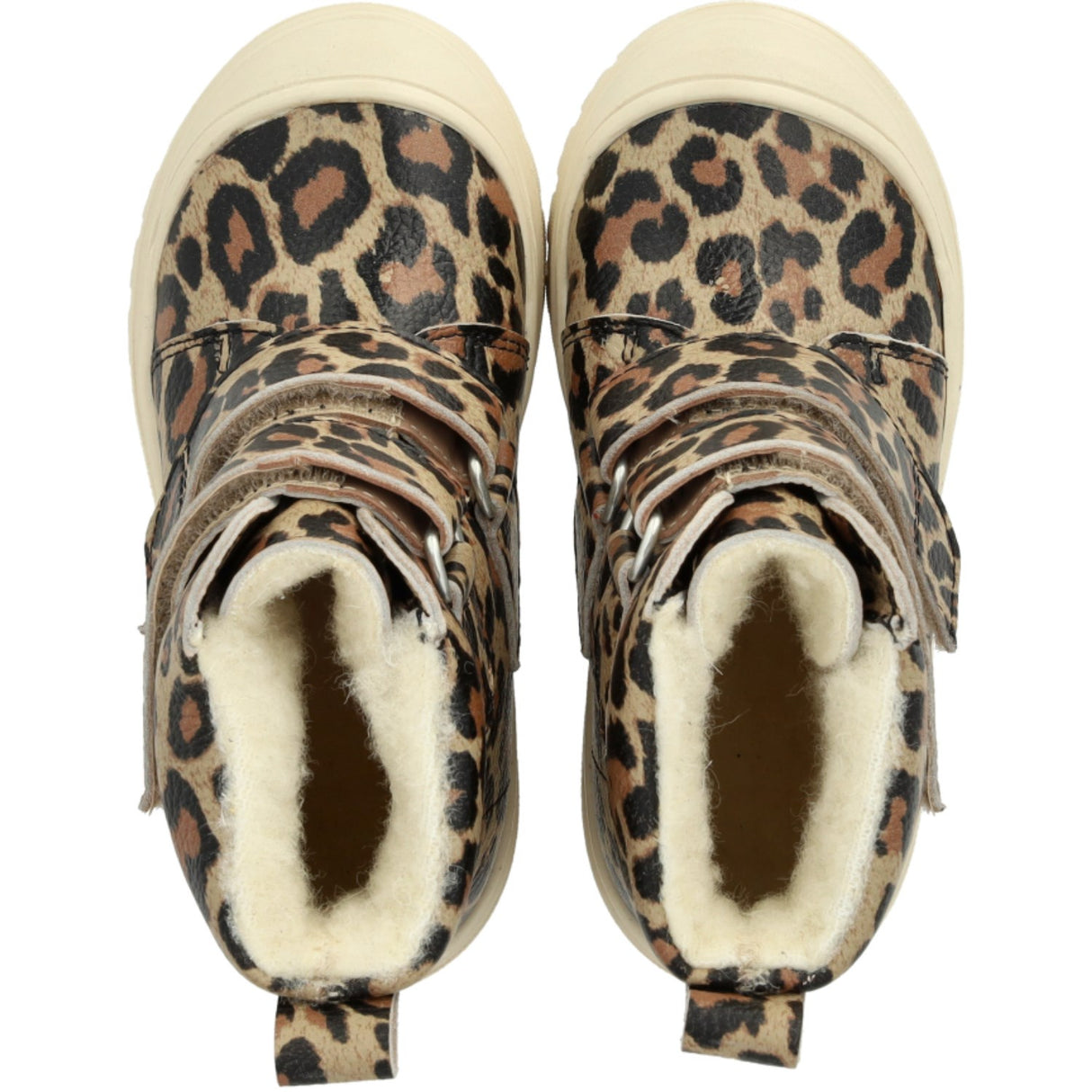 Angulus Beige Leo TEX Boot with Heart Print and Wool Lining