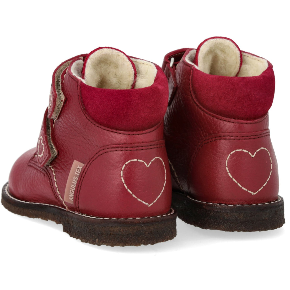 Angulus Berry/Berry Beginner TEX Boot with Heart Embroidery