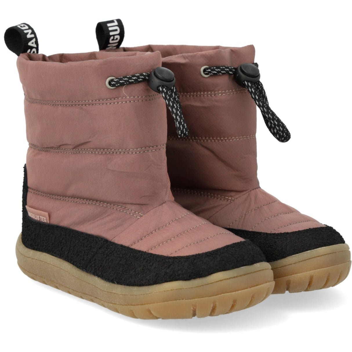 Angulus Black/Dusty Rouge Lightweight and Flexible TEX Winter Boot in Nylon