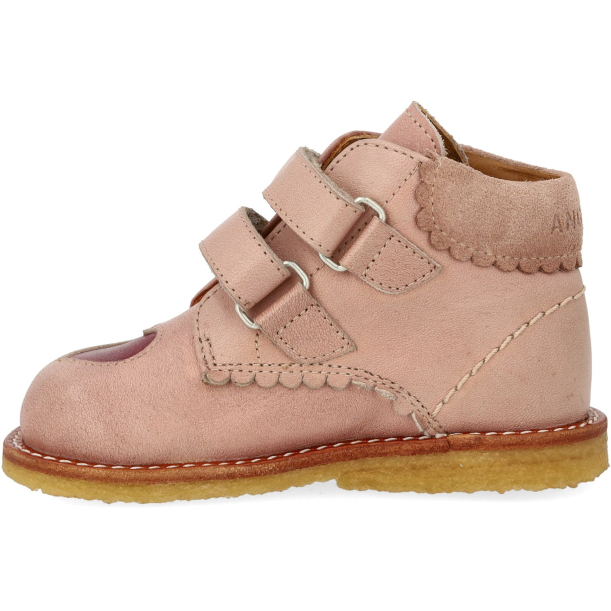 Angulus Rosebud/Berry Beginner shoes Med Udstanset Kontrasthjerte