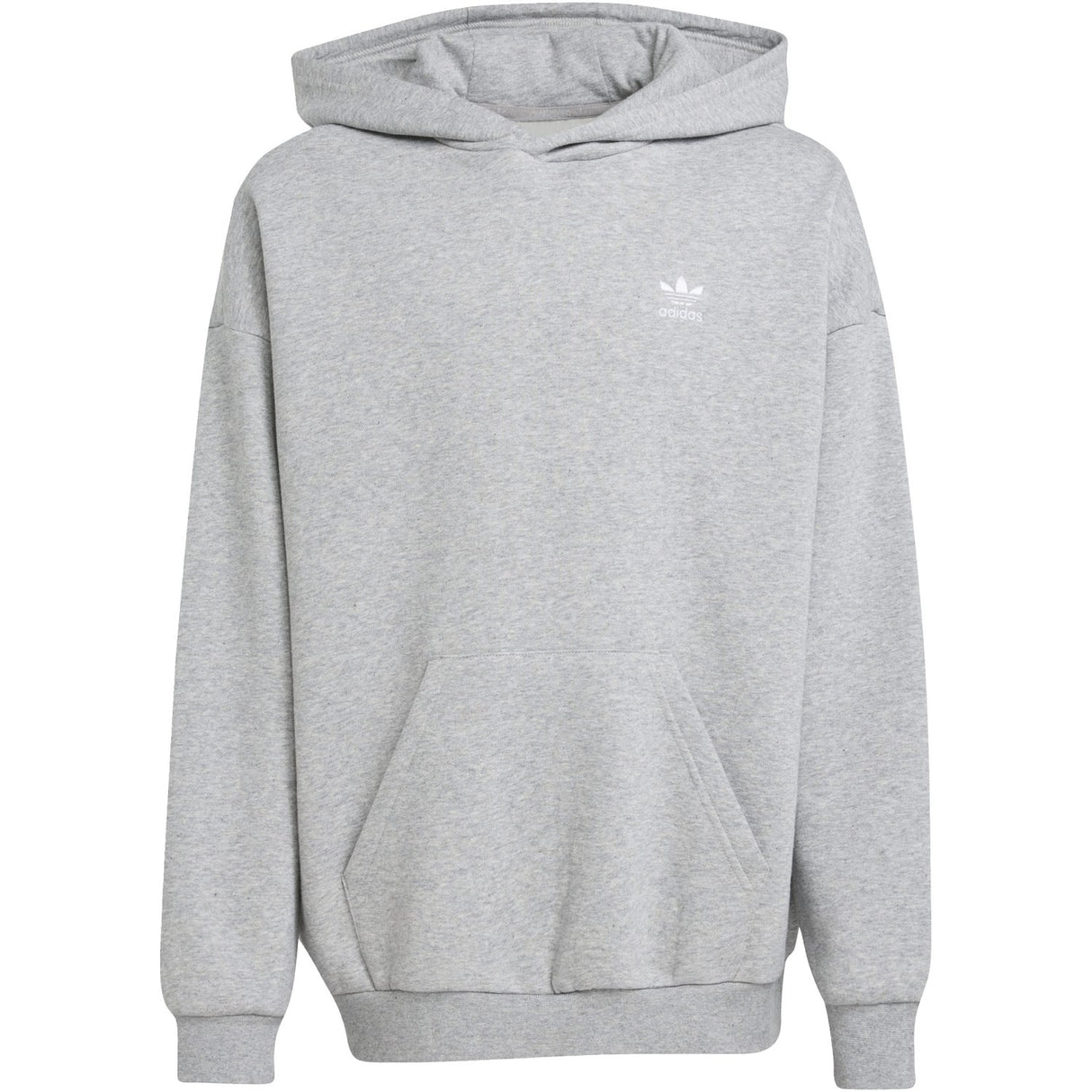 adidas Originals Medium Grey Heather/White Loose Hoodie Fl