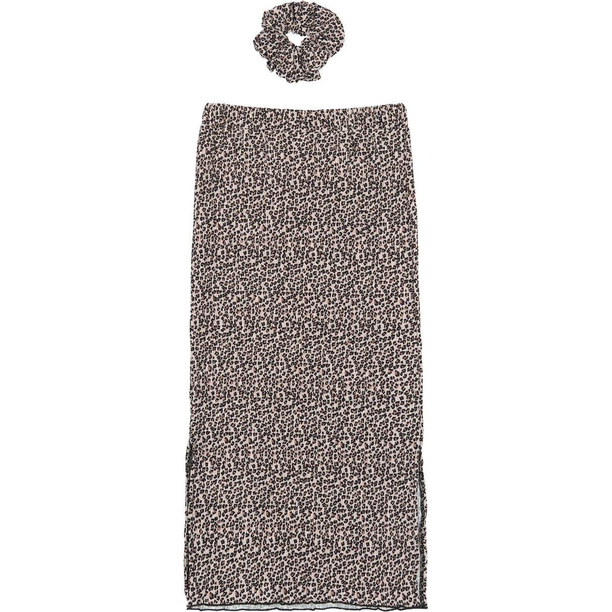 The New Feather Gray AOP TNPet Long Pleat Skirt