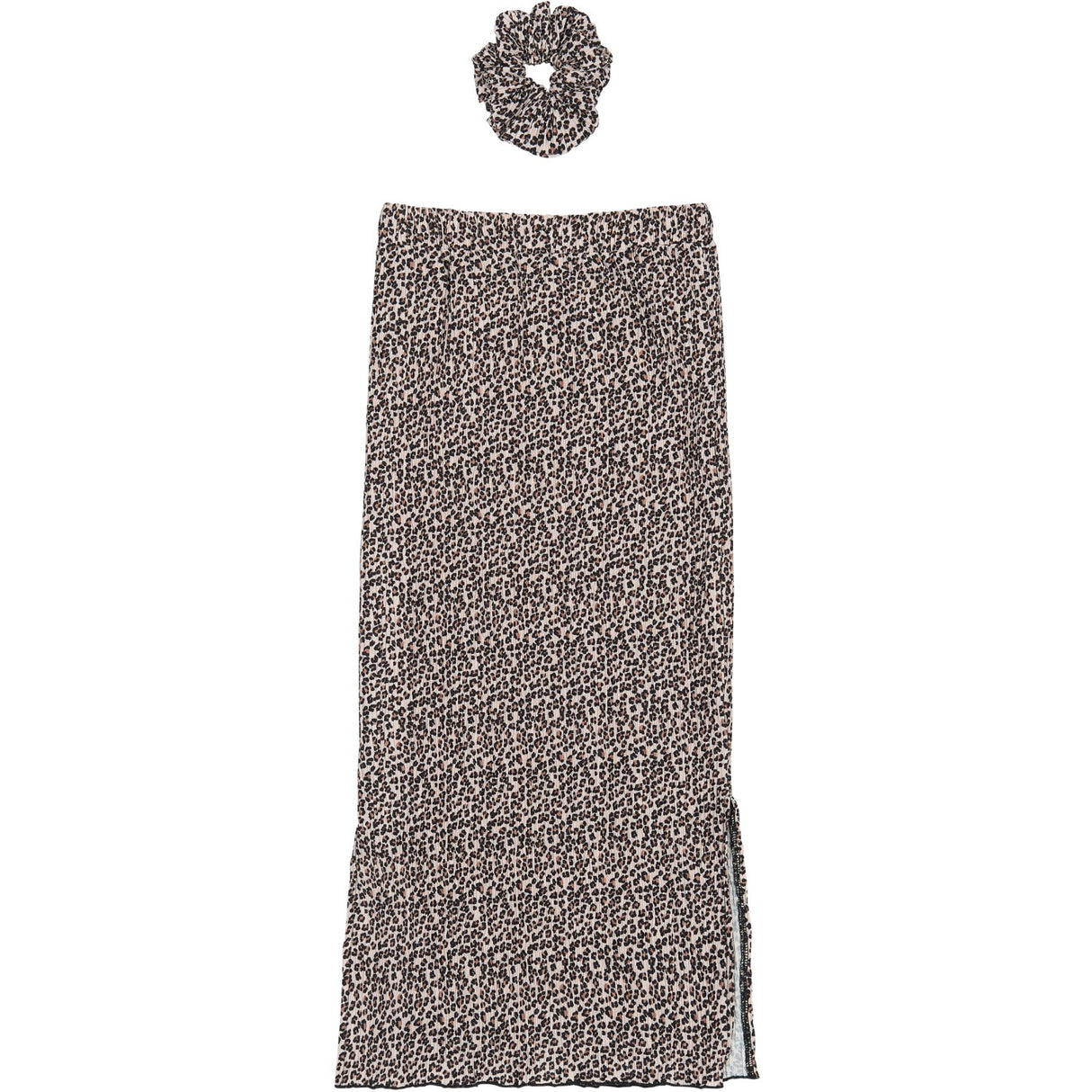 The New Feather Gray AOP TNPet Long Pleat Skirt