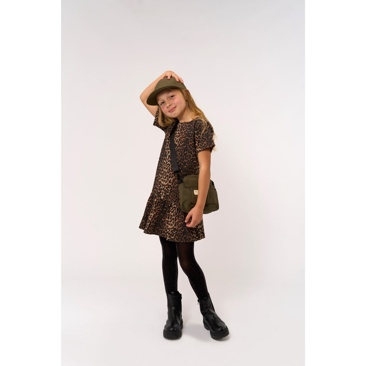 The New Feather Gray AOP TNPanya S_S Denim Dress