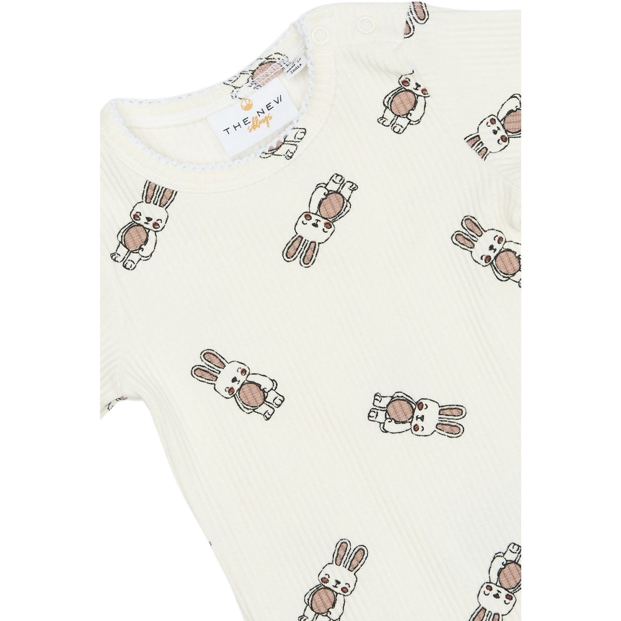 THE NEW Siblings Cloud Dancer AOP TNSBPippa L_S Rib Body