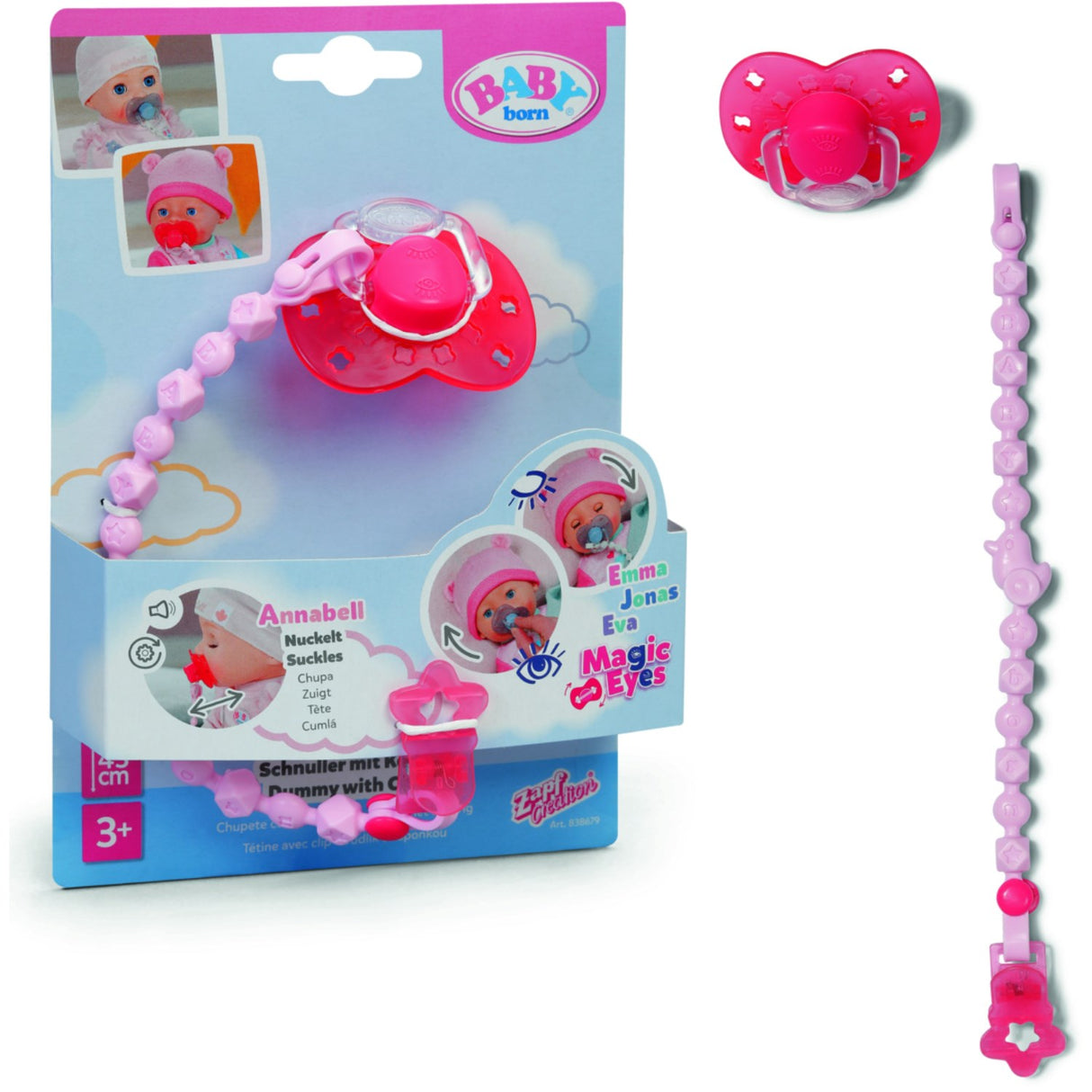 BABY Born Dummy With Clip Red