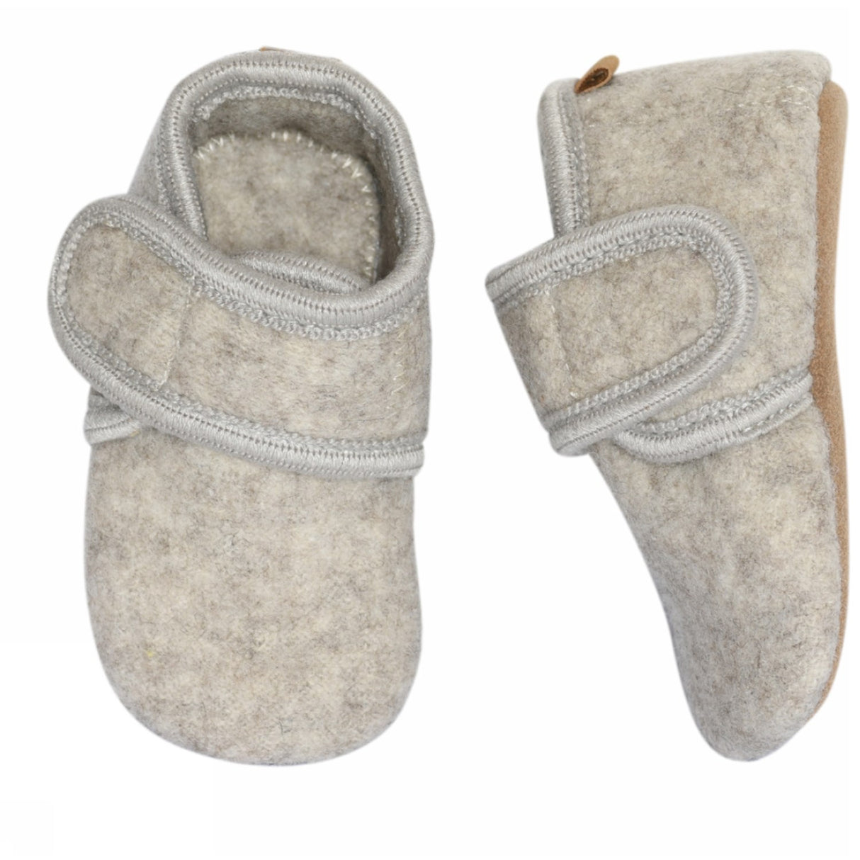 MELTON Wool Slippers Classic Beige Melange