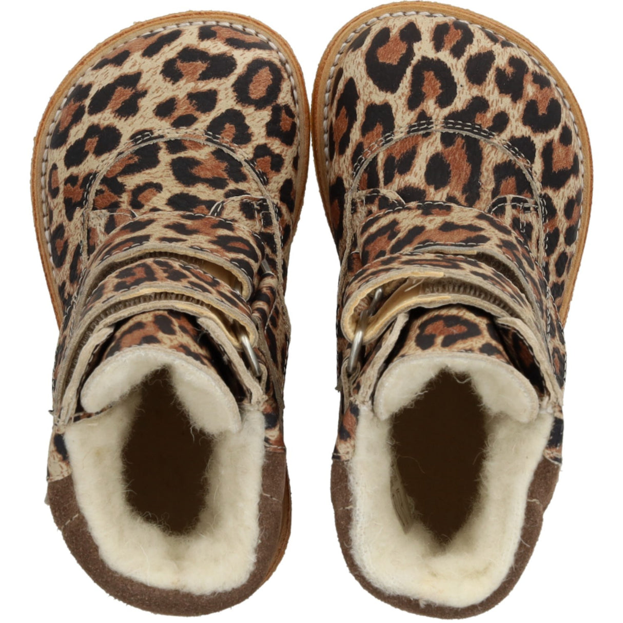 Angulus Beige Leo/Taupe TEX Boot with Velcro Closure