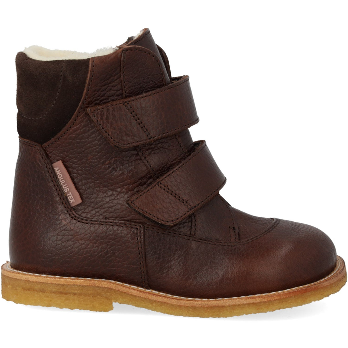 Angulus Dark Brown/Dark Brown TEX Boot with Velcro Closure