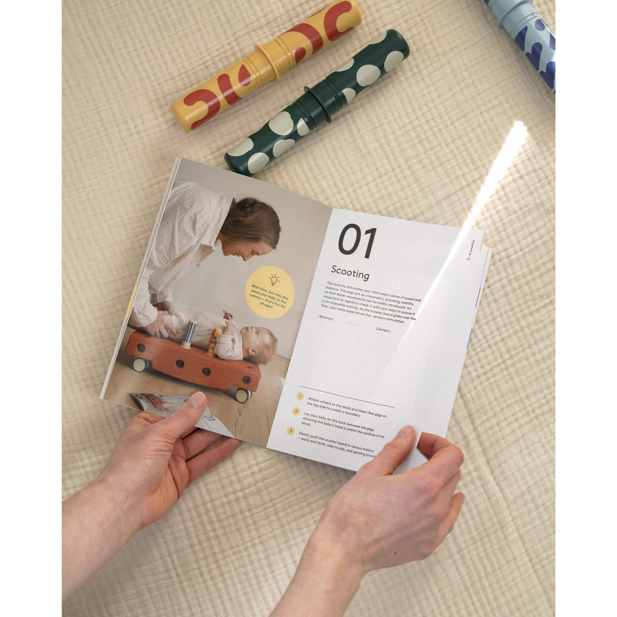 MODU Sand Grey / Honey Yellow Baby Activity Set