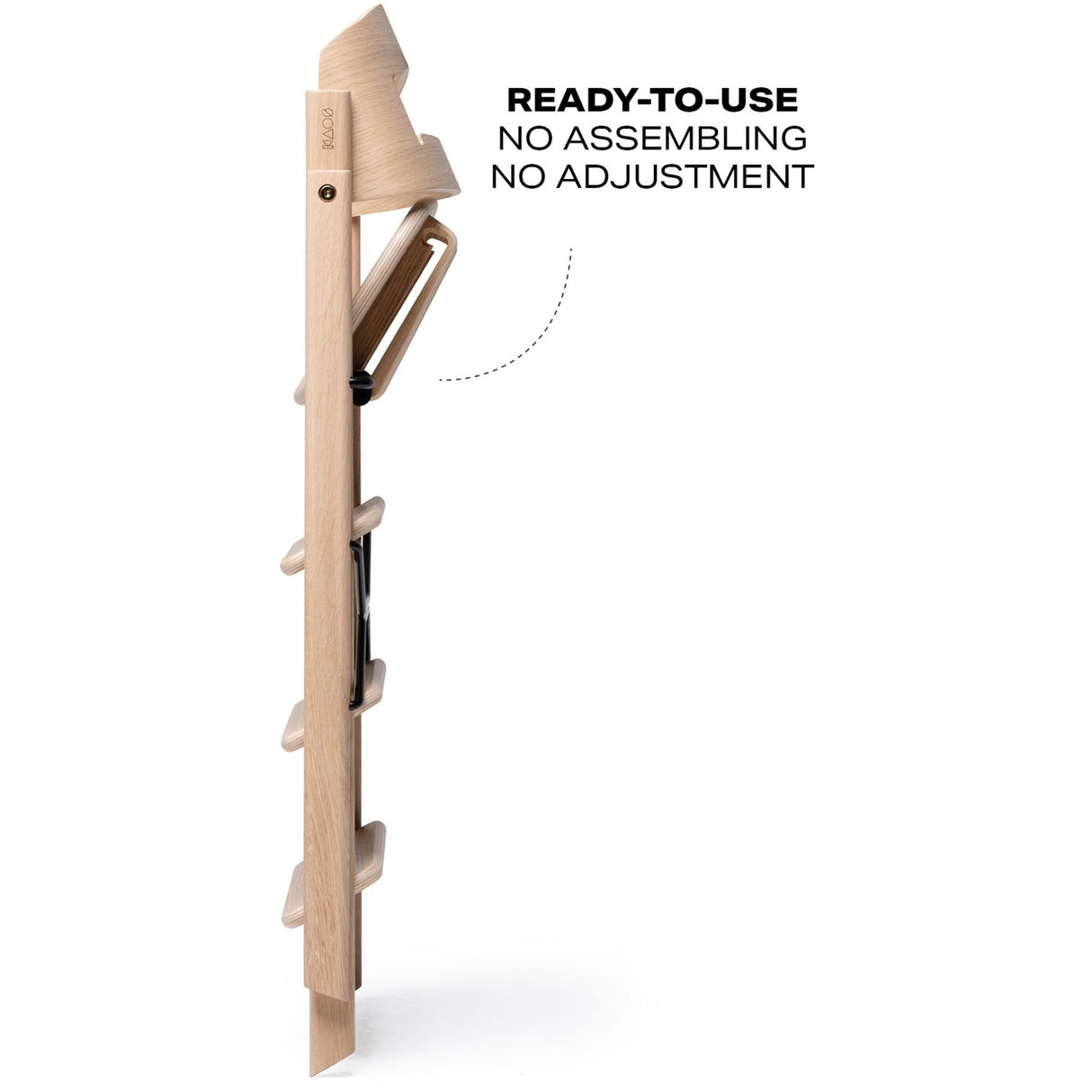 KAOS Natural Klapp High Chair Oak