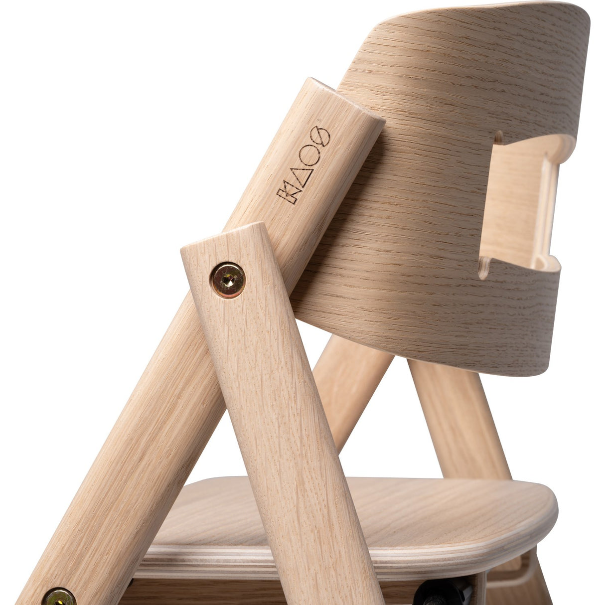 KAOS Natural Klapp High Chair Oak