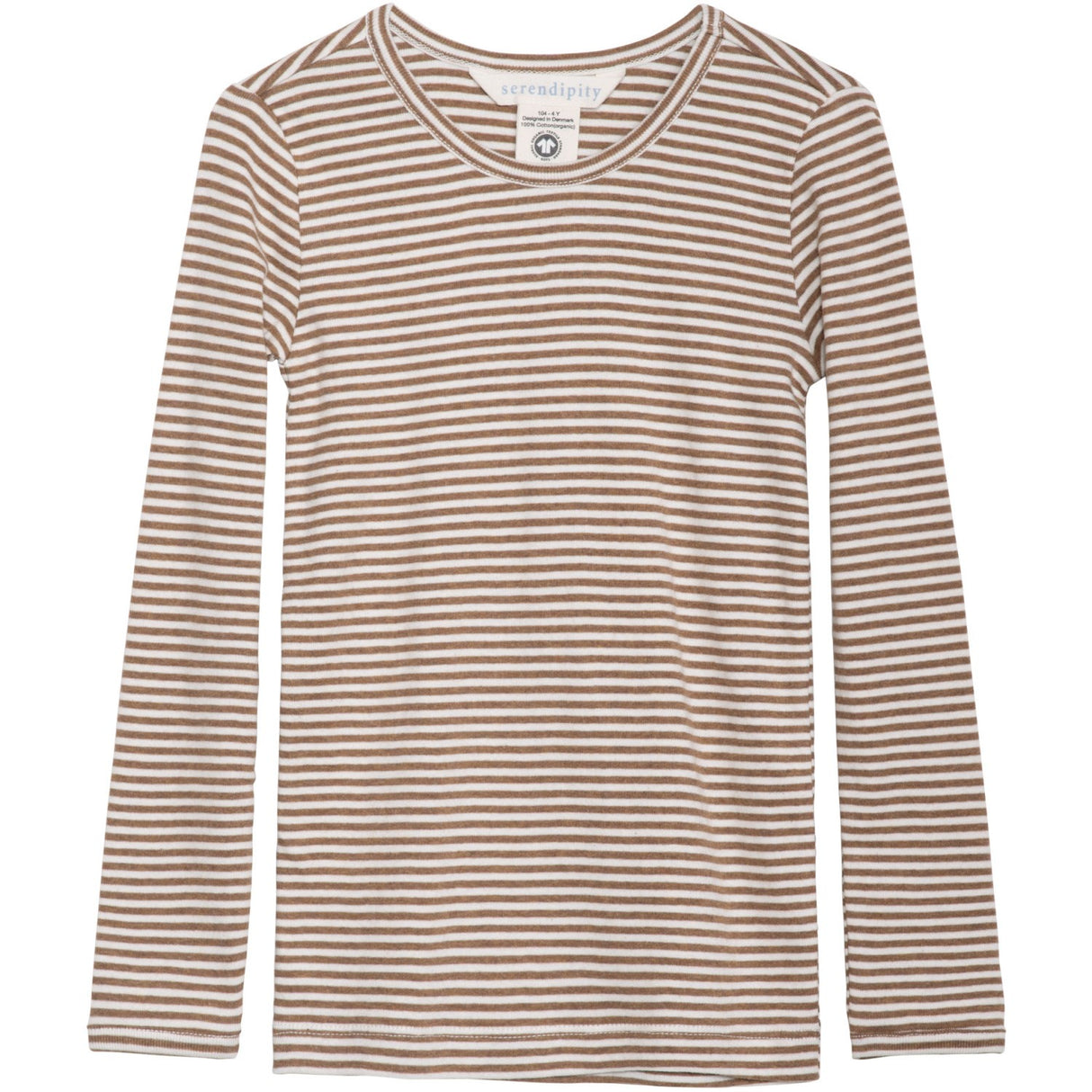 Serendipity Almond/Offwhite Slim Blouse Stripe