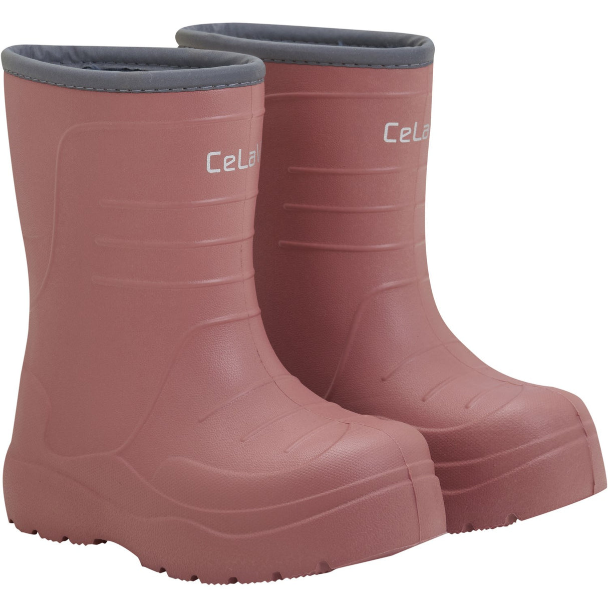 CeLaVi Brick Dust Thermal Wellies Embossed