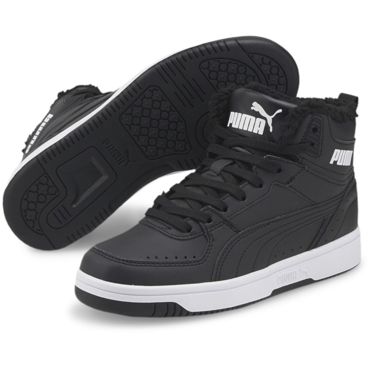 Puma Black Puma Rebound Joy Fur Jr Boot