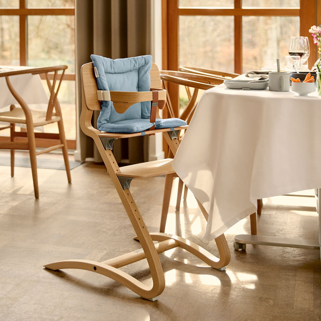 Leander Dusty Blue Cushion For Leander High Chair
