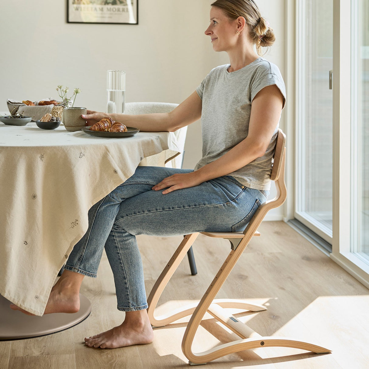 Leander Oak Nature Leander Louie™ High Chair Uden Hanger