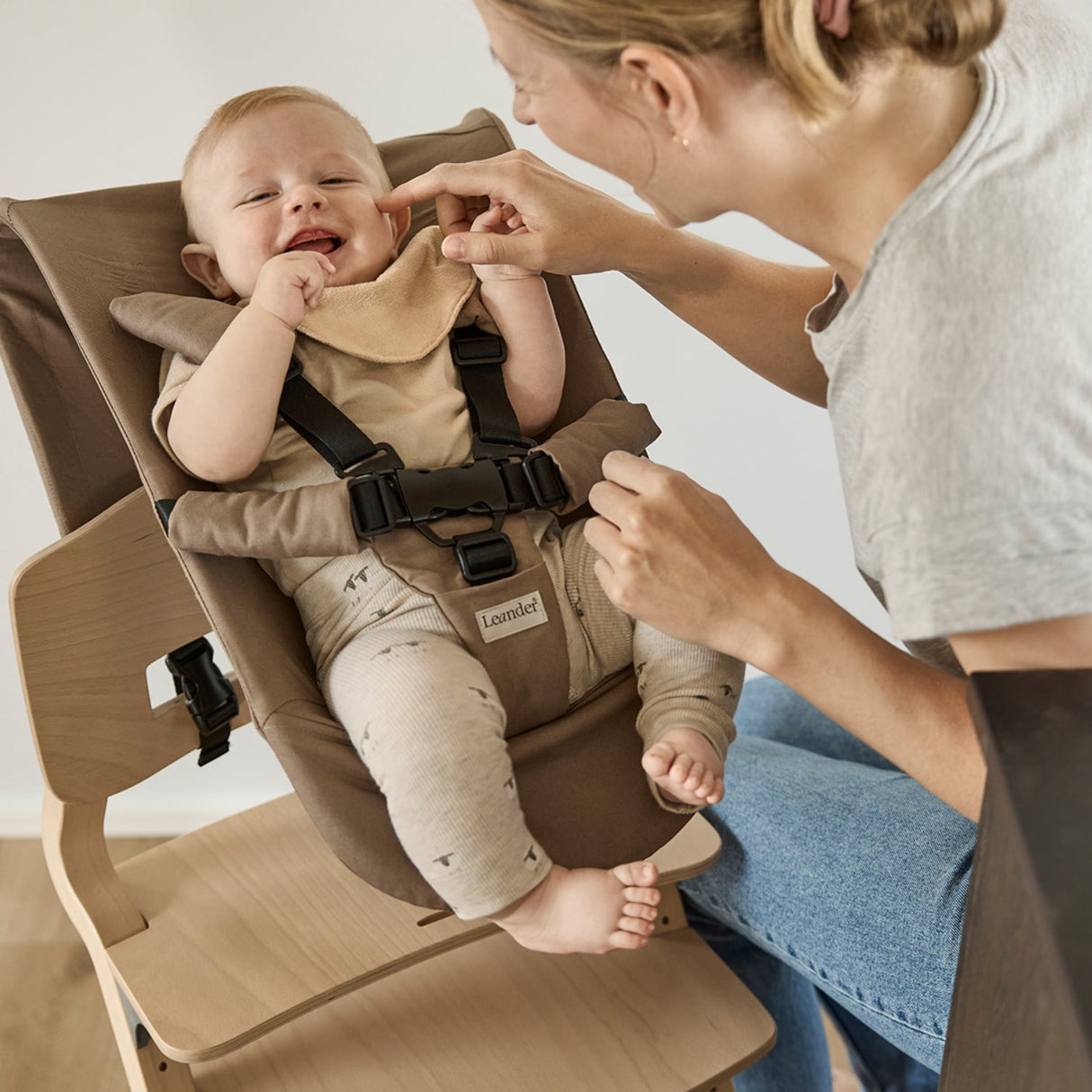 Leander Oak Nature Leander Louie™ High Chair Uden Hanger