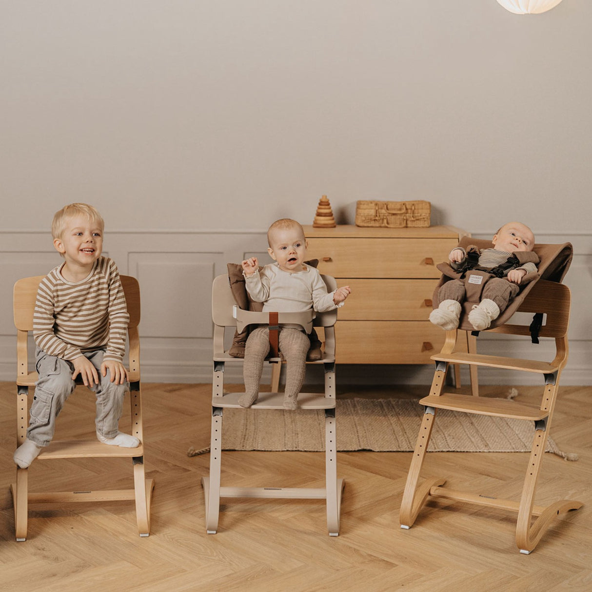 Leander Oak Nature Leander Louie™ High Chair Uden Hanger