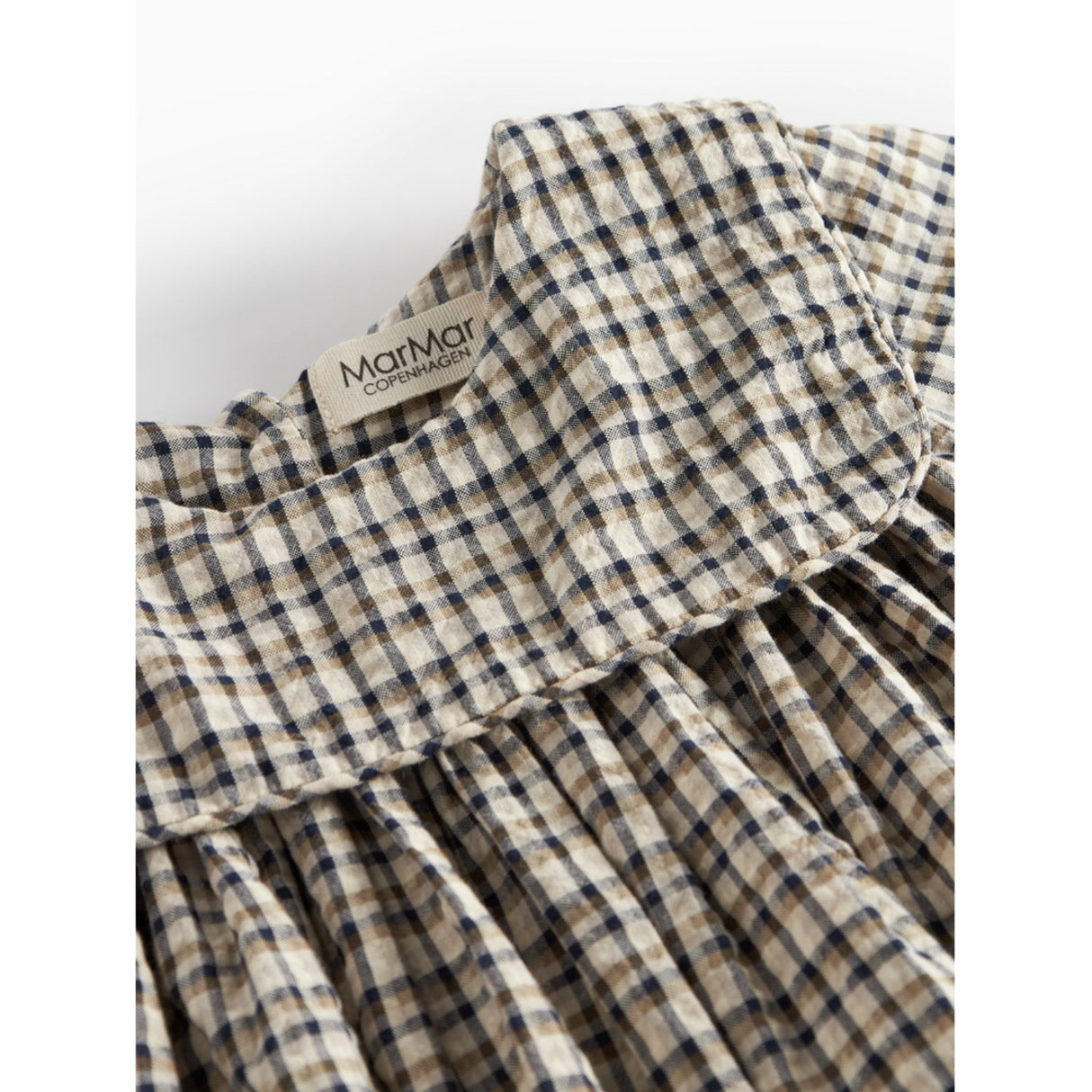 MarMar Seersucker Check Pilot Navy Check Dulle Dress