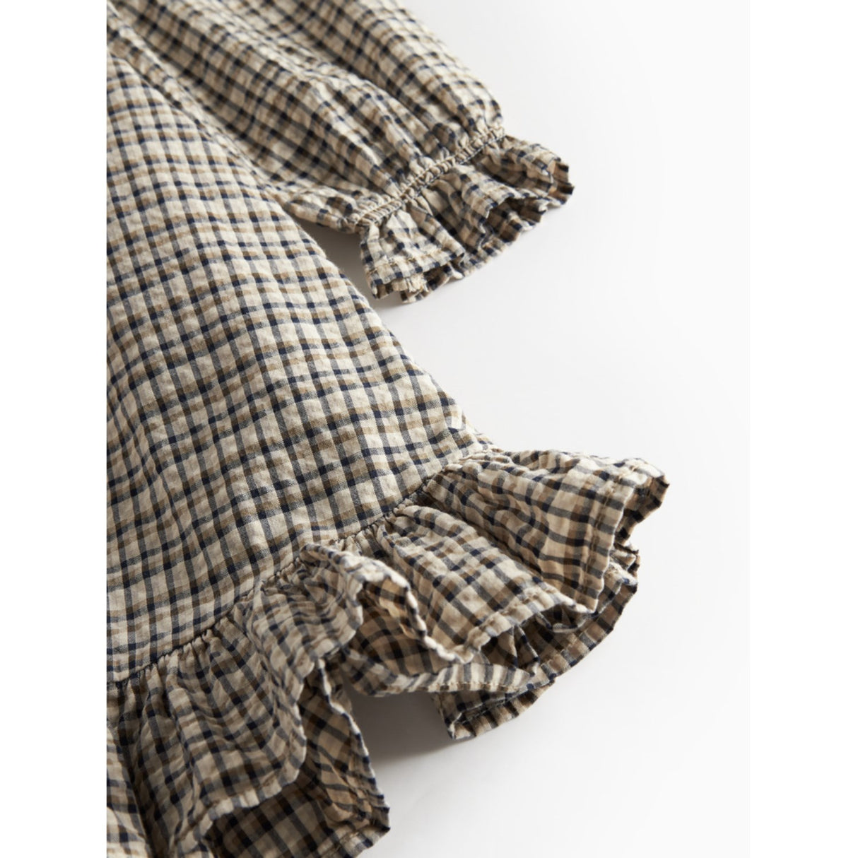 MarMar Seersucker Check Pilot Navy Check Dalina Dress