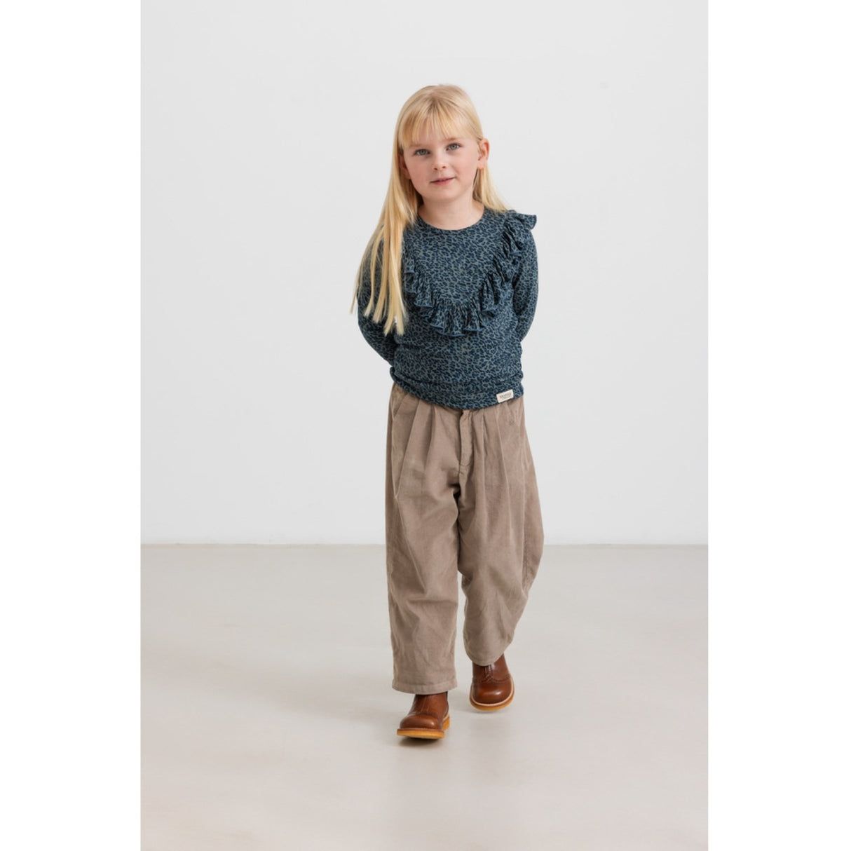 MarMar Leopard Dusty Green Leo Leo Taren Blouse